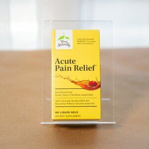 NEW Terry Naturally ACUTE PAIN RELIEF CuraMed, BCM-95 Curcumin Factor, EXP 07/26